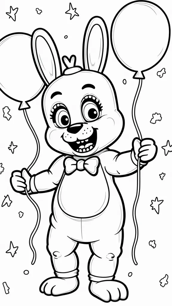 coloriage de jouet bonnie